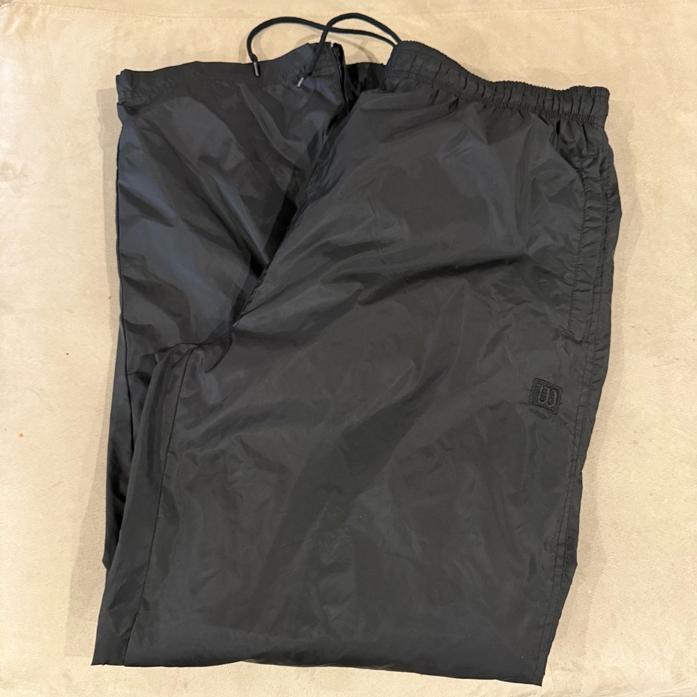 Wilson Men's Black‎ Track/windbreaker Pants Size L